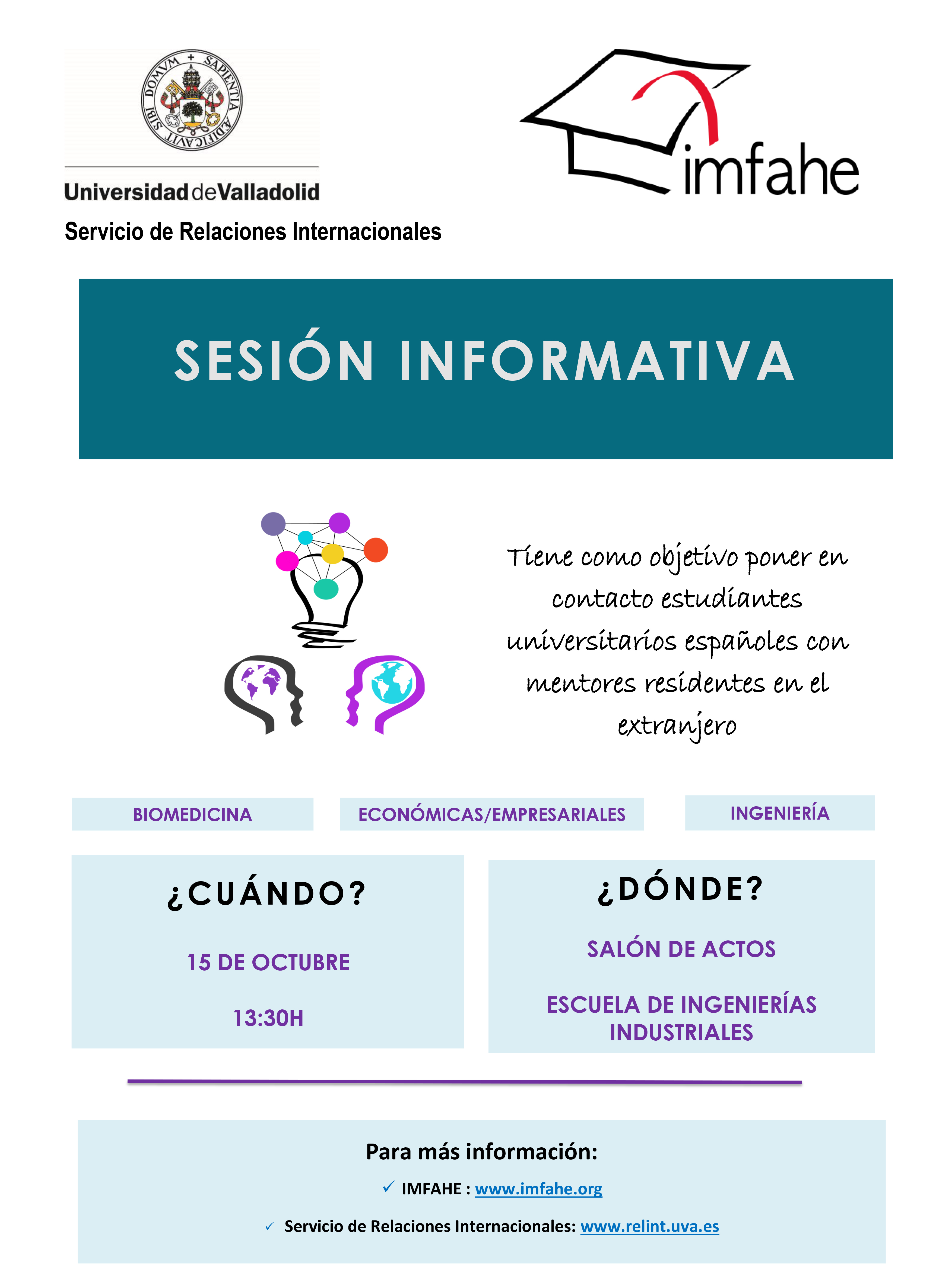 SESIÓN INFORMATIVA MENTORADO INTERNACIONAL IMFAHE SESIÓN INFORMATIVA MENTORADO INTERNACIONAL IMFAHE